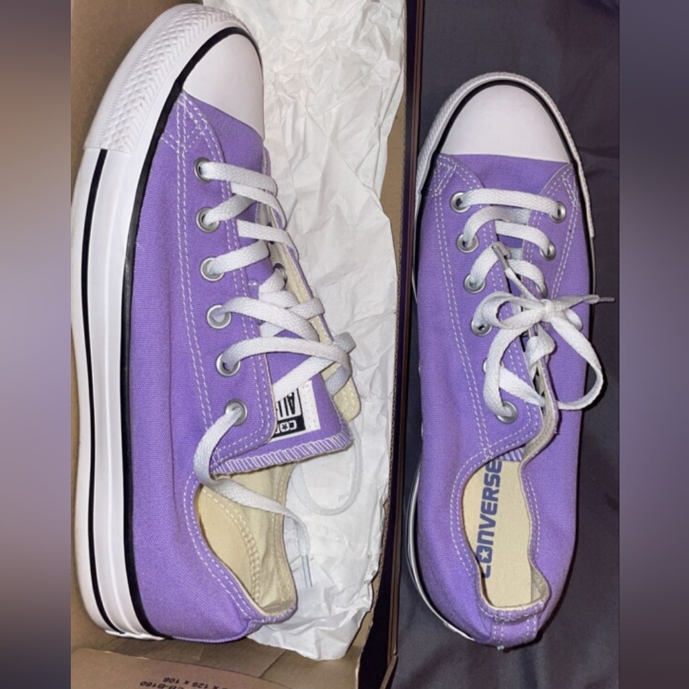 Purple and blue converse size 10. They are Not 11s